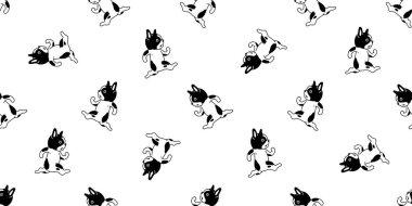 Köpek desensiz, köpekli, köpekli, köpekli, yavru köpekli, karikatürlü, duvar kağıtlı, kartonpiyer, eşarplı, izole bir illüstrasyon tasarımı.