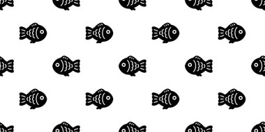 balık desensiz ton balığı vektörü somon balığı karikatür eşarbı izole edilmiş yunus balinası okyanusu duvar kağıdı karo çizimi hayvan tasarımı