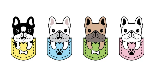 아이콘 강아지 강아지 강아지 캐릭터 목도리 디자인 — 스톡 벡터