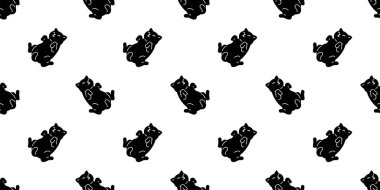 cat seamless pattern kitten sleeping calico vector dog pet breed cartoon tile background repeat wallpaper doodle scarf isolated illustration design
