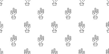 Kaktüs desensiz Desert Botanica çiçek bahçesi çizgi film arka planı Duvar kağıdı çizim eşarbı izole edildi