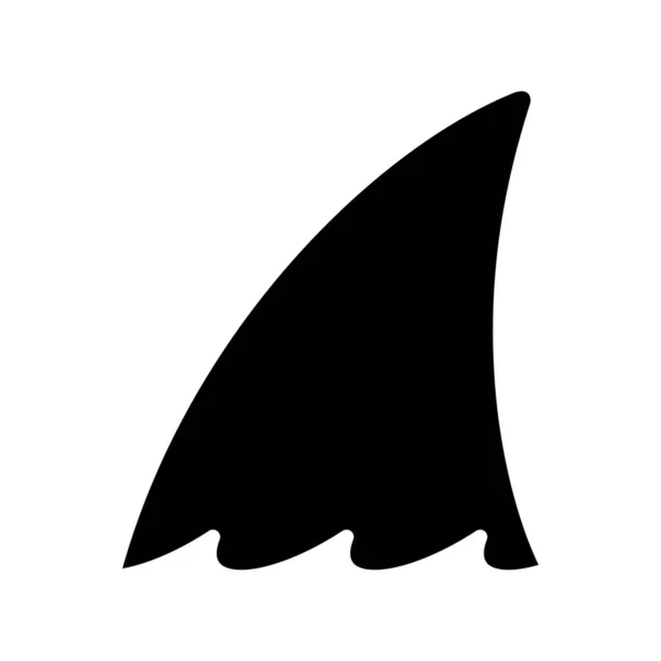 サメのフィンベクトルアイコンイルカの魚クジラのロゴシンボル漫画キャラクターイラスト海のデザインドア孤立 — ストックベクタ
