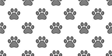 Köpek patisi desensiz üçgen kedi ayak izi Fransız buldog vektörü yavru kedi yavrusu karikatür karalama izole tekrar duvar kâğıdı çizim tasarım klipsi