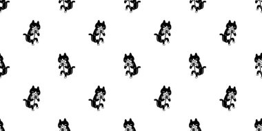 Kedisiz desenli kedi yavrusu Calico onigiri yemek vektörü neko karakter çizgi film hayvanı fayans arka planı Duvar kağıdı kedi yavrusu karalama