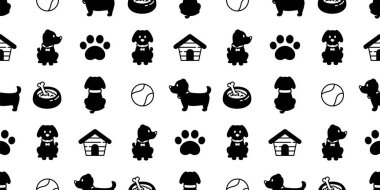 Köpeğin kusursuz desenli Fransız buldogu vektör ayak izi evcil hayvan yemek kasesi yavru köpek çizgi film karakteri tekrar duvar kâğıdı izole edilmiş fayans arka plan hediyesi kağıt karalama tasarımı klipsi