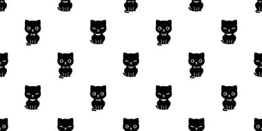 kedi pürüzsüz desenli kedi tasması vektör calico neko çizgi film karakteri hayvanı tekrar duvar kağıdı kaplama arka plan hediyesi kağıt karalama tasarım eşarbı izole edildi