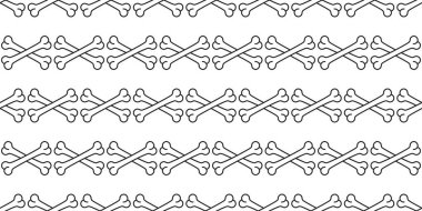 Köpek kemiği dikişsiz, cadılar bayramı cadılar bayramı köpek yavrusu karikatür karikatürü izole tekrar duvar kâğıdı döşeme illüstrasyon tasarım klipsi sanat