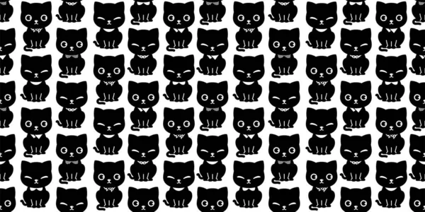 kedi pürüzsüz desenli kedi tasması vektör calico neko karakter karikatürü tekrar duvar kâğıdı kaplama arka plan hediyesi kağıt karalama tasarım eşarbı izole edildi