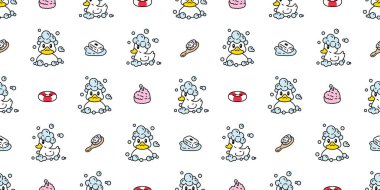 Ördek desensiz duş vektörü sabun köpüğü oyuncak kuş evcil hayvan eşarbı karton kaplama duvar kağıdı arka plan çizimi tasarımı