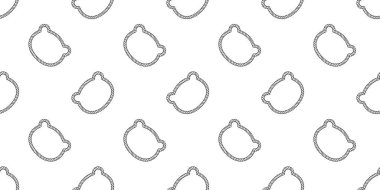 Ayı desensiz kutup ayısı halatı. Oyuncak kafa. Çizgi film eşarbı.