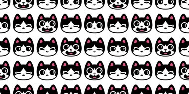 Kedisiz desenli kedi yavrusu. Calico vektörü. Çizgi film karakteri. Evcil hayvan yüzü.