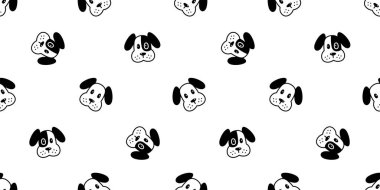 Köpek desensiz Fransız bulldog kafa vektörü patili köpek yavrusu çizgi filmi tekrar duvar kağıdı kartonpiyer karo arka plan hediye ambalaj kağıdı eşarp tasarımı izole