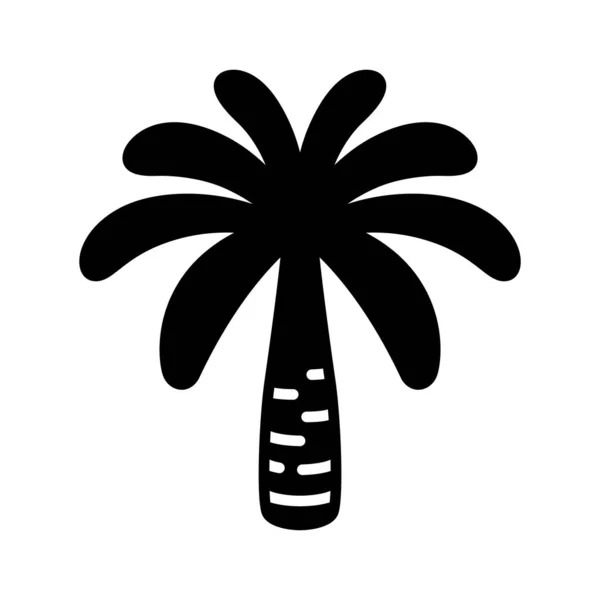 Palm Tree Vector Icon Coconut Tree Logo Symbol Plant Sign — Wektor stockowy