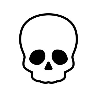 kurukafa ikonu vektörü Cadılar Bayramı logosu hayalet karakter çizgi film çizimi karalama sanatı tasarımı