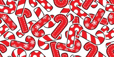 Çubuk şekersiz Noel vektörü kar tanesi benekli benekli karo izole edilmiş karo arka plan Duvar kağıdı hediye paketi karikatür çizimi tasarımı