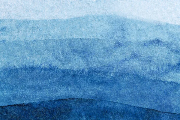Абстрактный Художественный Фон Синего Цвета Акварель Холсте Бирюзовым Рисунком Морских — стоковое фото