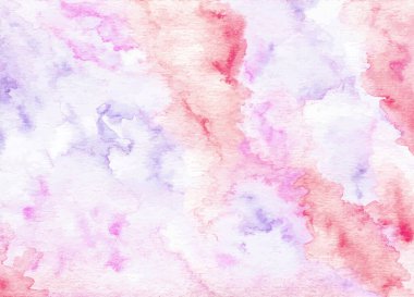 Tasarım için yumuşak pembe, menekşe gradyan suluboya dokusu. Suluboya arka plan, yüksek çözünürlüklü kusursuz doku. Metin, doku tasarımı, sanat çalışması veya ürün için boş bir yer var. 