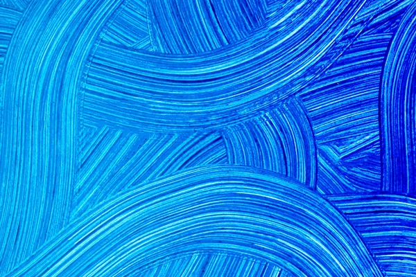 Streszczenie Oleju Tło Jasne Niebieskie Kolory Malowanie Akwarelami Płótnie Pociągnięciami — Zdjęcie stockowe