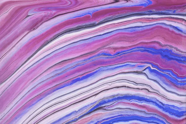 Abstract fluid art background purple, blue, white colors. Liquid marble. Acrylic painting on canvas with gradient. Copy space for text, design art work. Oil painting high resolution texture, backdrop
