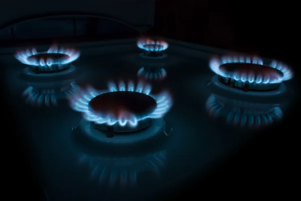 Burning gas — Stock Photo, Image