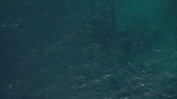 Luftaufnahme der tiefen Gewässer des Indischen Ozeans auf den Malediven — Stockvideo