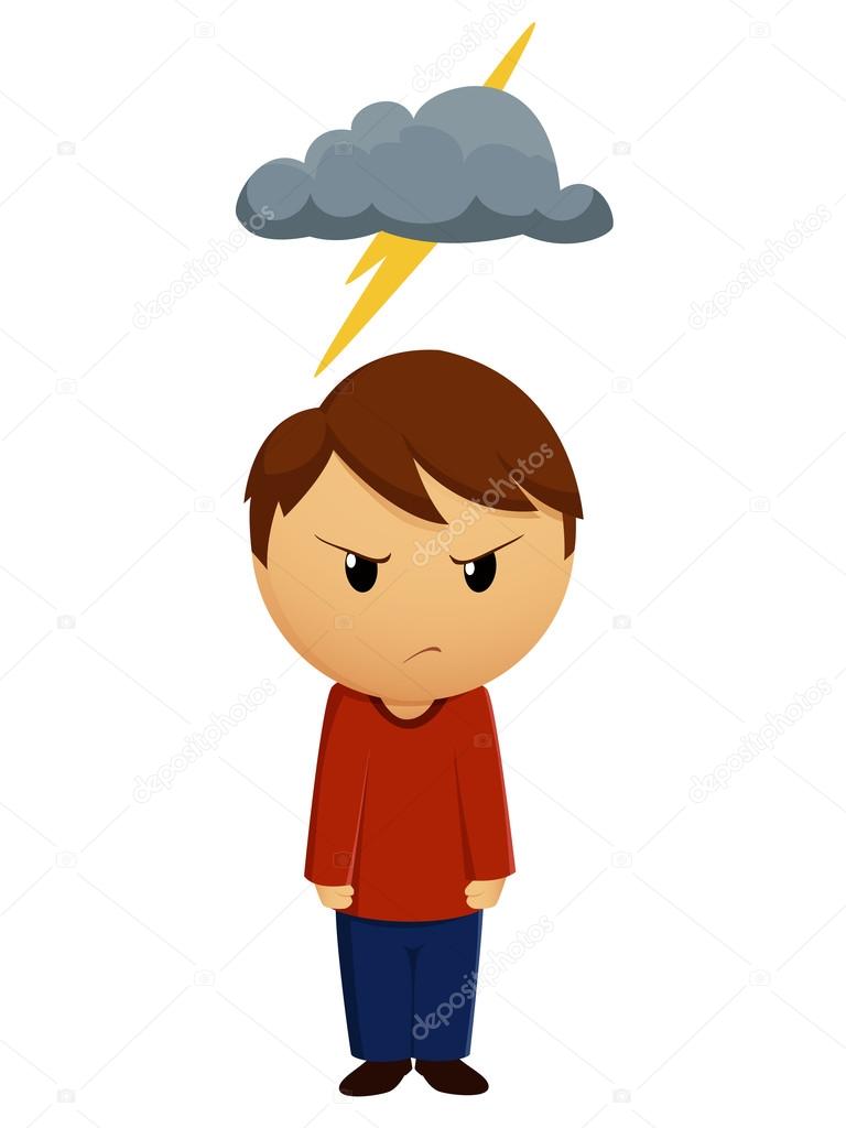 Angry boy with dark cloud above Stock Vector Image by ©acidburn #19025995 Angry boy with dark cloud above Stock Vector Image by ©acidburn #19025995