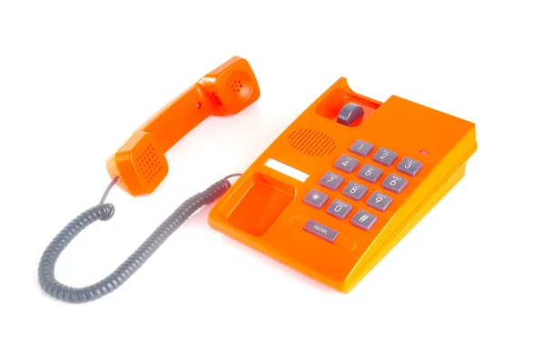 Telefon med vit bakgrund. — Stockfoto