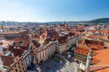 Prag 'dan Praszky Hrad' ın manzarası.