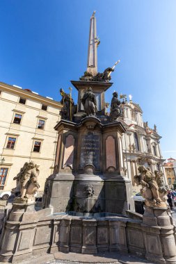 Mala Strana 'daki Kutsal Üçlü Sütun, Prag, Çek.