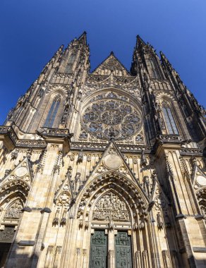 Güzel St. Vitus Katedrali Praszky Hrad, Prag, Çek Cumhuriyeti.