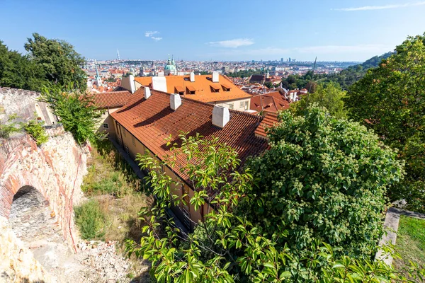 Hermosa Vista Praga Desde Prazsky Hrad Mala Strana —  Fotos de Stock