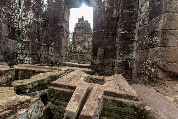Bayon Incrível Angkor Thom Siem Reap Camboja — Fotografia de Stock