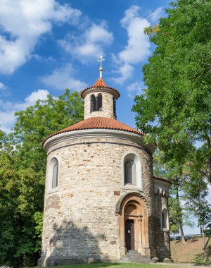 Rotunda sv. Martina Prag 'daki Vysehrad kalesinde.. 