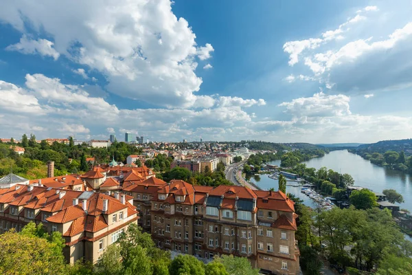 Lovely City Views Vysehrad Castle Prague Stockbild