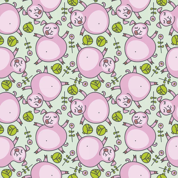 Tatlı domuzlarla kusursuz desen