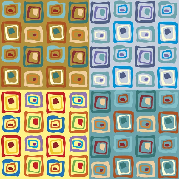 Square patterns — Stockvector