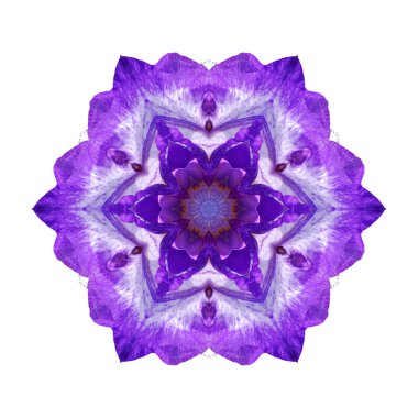 Menekşe çiçek mandala