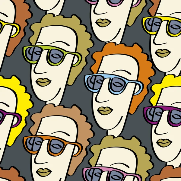 komik insanlar kalabalık. vektör