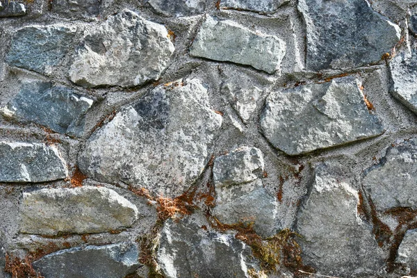 Ein Abstraktes Bild Der Textur Auf Einer Stützmauer Aus Stein — Stockfoto