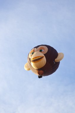 barneveld, Hollanda - 17 Ağustos 2012: renkli maymun balon alma
