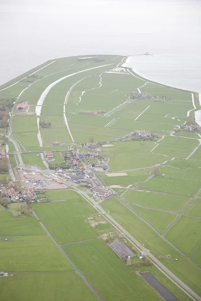 Isla histórica de Marken, Países Bajos desde arriba — Foto de Stock