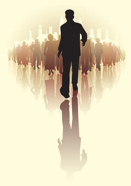 Leading the way — Stock Vector