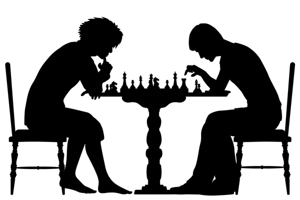 Jogo de xadrez — Vetor de Stock
