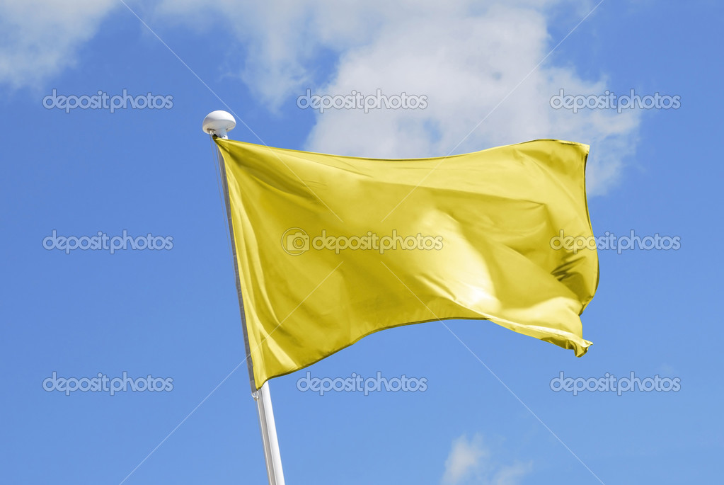 Yellow flag — Stock Photo © alfonsodetomas 22995712