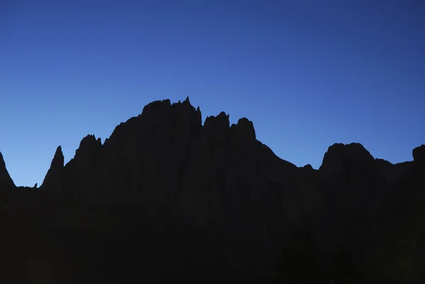 Berg silhouet — Stockfoto