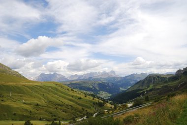 Dolomites dağ manzarası