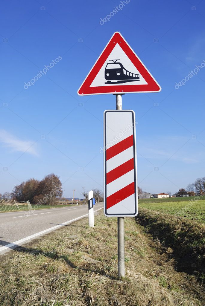 Level Crossing Sign Stock Photo Image By C Manfredxy Level Crossing Sign Stock Photo Image By C Manfredxy