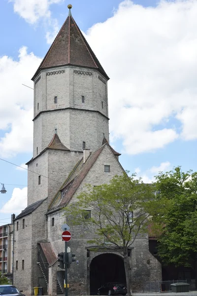 Jakober-Tor em Augsburg — Fotografia de Stock