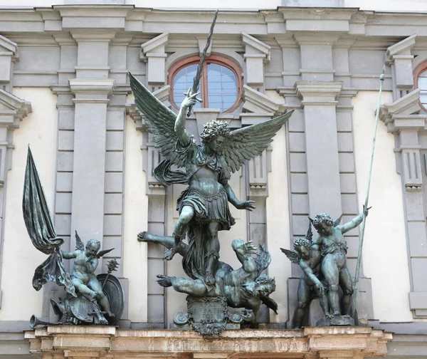 Skulptur in augsburg — Stockfoto