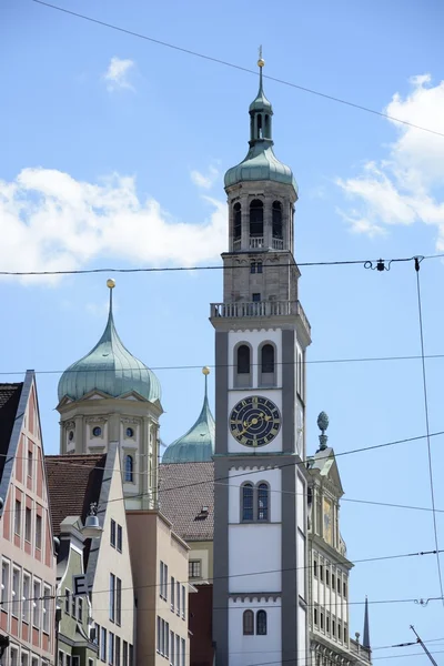 Wieża Perlach w Augsburgu — Zdjęcie stockowe